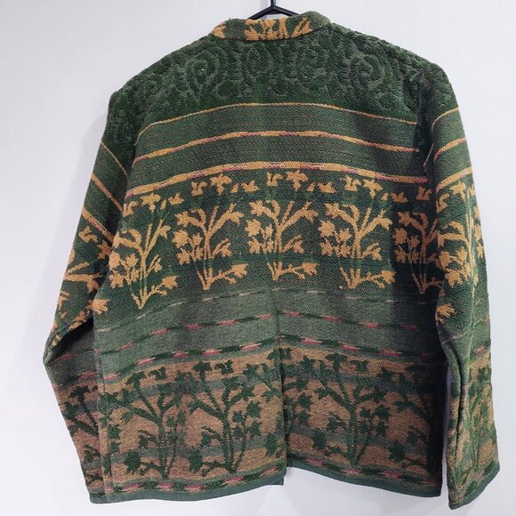 Vintage Flashback Women’s Tree Patterned Long Sleeve Jacket/Coat, Size M - Picture 3 of 11